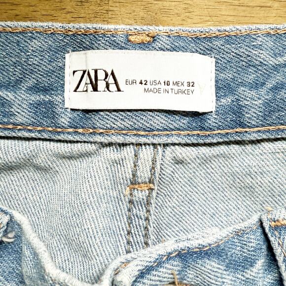 Zara Women's Jeans Straight Leg Size 10 - Picture 3 of 4